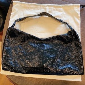 HOBO Black Patent Leather Bag with Dust Bag